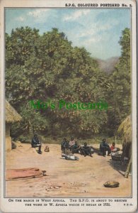 Africa Postcard - On The March in West Africa. The S.P.G - RS29105