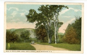 NH - North Conway. Road to White Horse Ledge circa 1920