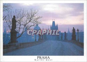 Postcard Modern Praha Karluv most was mala Strana