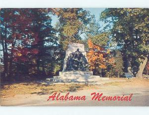 Unused Pre-1980 ALABAMA CIVIL WAR MONUMENT Gettysburg Pennsylvania PA F1543