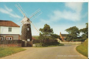 Norfolk Postcard - Paston Mill - Mundesley-on-Sea - Ref 15664A