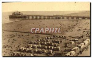 Old Postcard Blankenberghe The Beach and the Pier