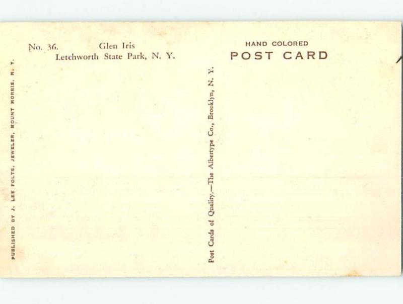 Divided-Back LETCHWORTH PARK Castile & Portageville & Warsaw New York NY hk9042