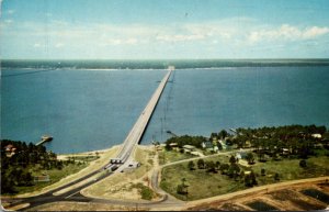 Mississippi Bay Bridge Connecting Pass Christian and Bay St Louis 1957