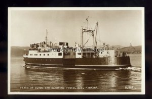 f1754 - Scottish Ferry - Arran , built 1953 - postcard