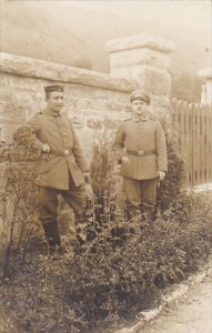 German Soldiers In Uniform by L Keidel and Son Metz Real Photo