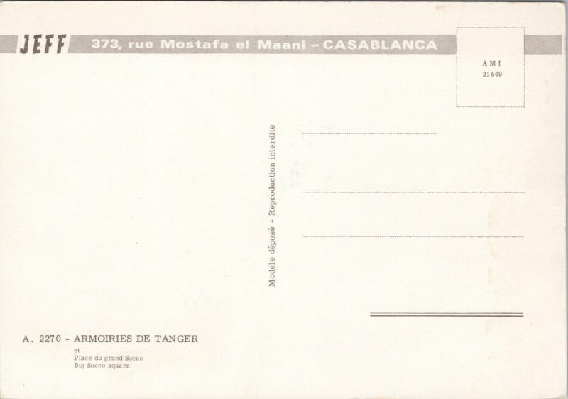 Big Socco Square Tanger Morocco UNUSED Postcard D94