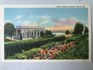 Vintage Postcard 1935 Mount Vernon Gardens Omaha Nebraska