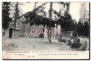 Old Postcard The Great War Perthes Les Hurlus The famous and historic house n...