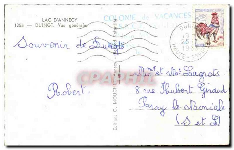 Duingt Old Postcard General view