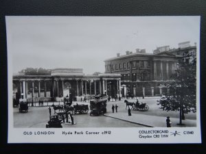 London HYDE PARK CORNER Animated Scene c1905 RP Postcard by Pamlin Repro C1540