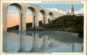 Panama Pacific Expo Puente Cabrillo 1915 Postcard