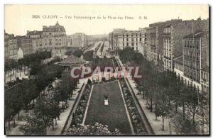 Old Postcard Clichy Panoramic Place des Fetes