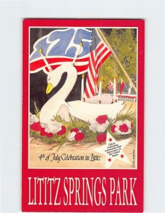 Postcard Lititz Springs Park 150th Fairyland of the Candles 1843-1992