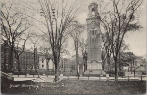 Brown University Providence RI c1909 Callander Auslan Troup Postcard G95
