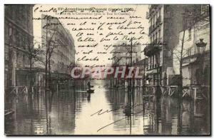 Old Postcard The Flooded District De La Rue Convention near the Rue St Charles