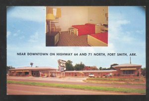 FORT SMITH ARKANSAS FLAMINGO MOTEL VINTAGE ADVERTISING POSTCARD