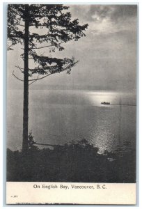 c1910's On English Bay Boat Scene Vancouver British Columbia Canada Postcard