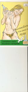 Nude. Lady with creme cartophile.by Charles Berg Modern French advertising PC