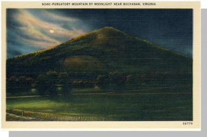 Buchanan,Virginia/VA Postcard, Purgatory Mountain,Near Mint!