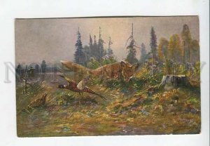 3183038 Pheasant Hunting fox mushrooms by MULLER Vintage PC
