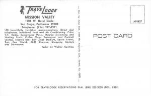 San Diego California 1960s Postcard Travelodge Mission Valley