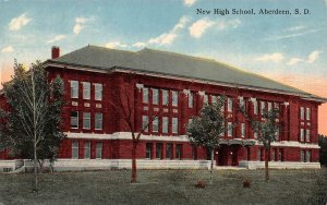ABERDEEN, SD South Dakota   NEW HIGH SCHOOL  Brown County  c1910's Postcard