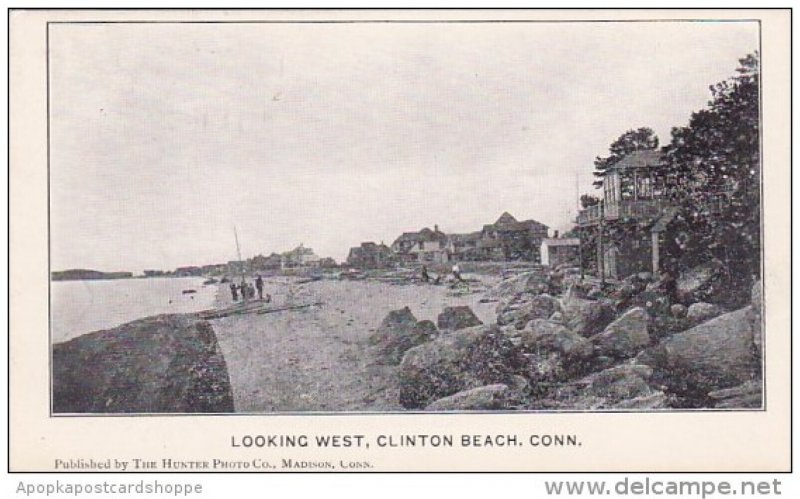 Looking West Clinton Beach Connecticut