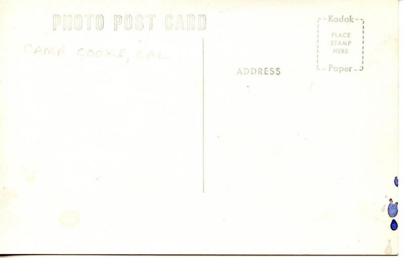 CA - Camp Cooke, Military Maneuvers   *RPPC