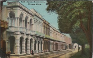 Postcard Havana Residences Havana Cuba 1912