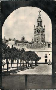 Spain - Sevilla Patio de Banderas y la Giralda RPPC 01.78