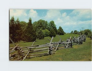 Postcard Rail Fence Abraham Lincoln Birthplace National Historic Site KY USA