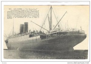 Steamer, Le Rochambeau, Le Havre (Seine Maritime), France, 1900-1910s