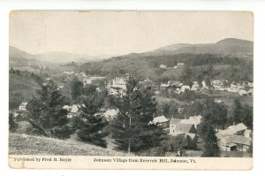 VT - Johnson. Village View from Reservoir Hill  (crease, tear)