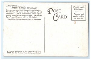 Mader's Famous Restaurant Milwaukee Wisconsin WI Postcard (HQ18)