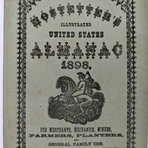 1898 Chicago Hostetter's Stomach Bitters Almanac Booklet Calendar Stevenson 1J
