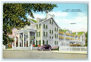 c1938 Hotel Mayflower Hyannis Massachusetts MA Posted Vintage Postcard 