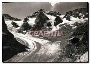 Postcard Modern Massif and Pelvoux galcier Refuge Sele (CAF)