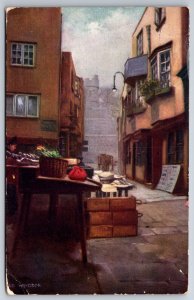 Tuck~Merchants With Stands @ Windsor~Cumberland Lodge~Oilette~Vintage Postcard