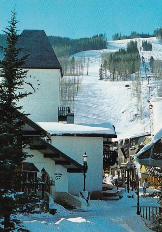 Colorado Vail Clock Tower On Bridge Street