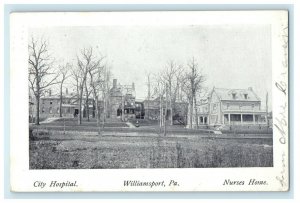 1907 Setauket, New York NY City Hospital, Williamsport Pennsylvania PA Postcard