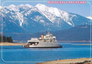 Kootenay Lake Ferry Boat Ships M V Anscomb Kootenay Lake B C   Postcard  # 7044