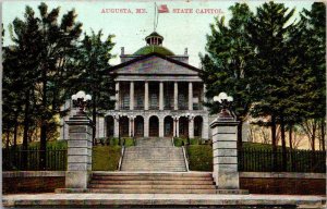 Maine Augusta State Capitol Building 1908