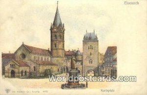Karlsplatz Eisenach German Postcard Germany Post Card