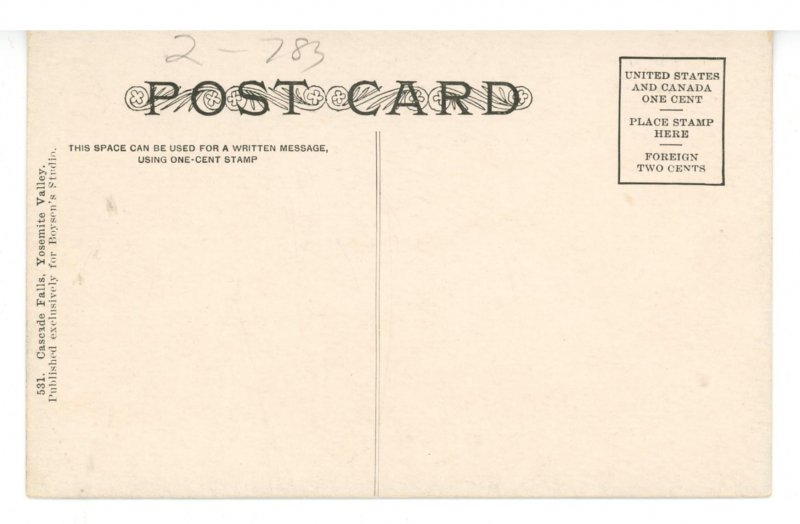 CA - Yosemite National Park. Cascade Falls