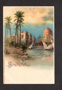 Egypt Arab Souvenir de Village Arabe Arabian Carte Postale Postcard Egypte