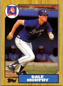 1987 Topps Baseball Card Dale Murphy Atlanta Braves sk3104