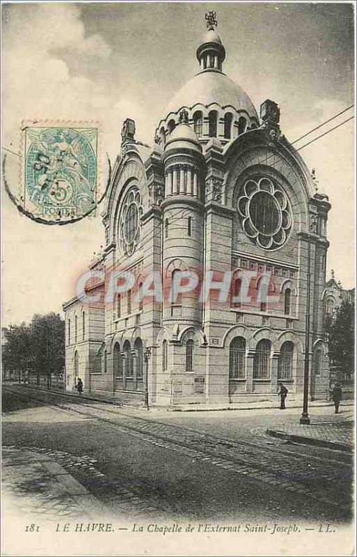 Old Postcard Le Havre The Chapel of Saint Joseph Externat