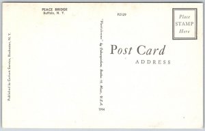 Buffalo New York 1950s Postcard Peace Bridge