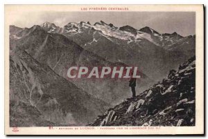 Postcard Old Surroundings of Luchon The Panorama taken Entacade